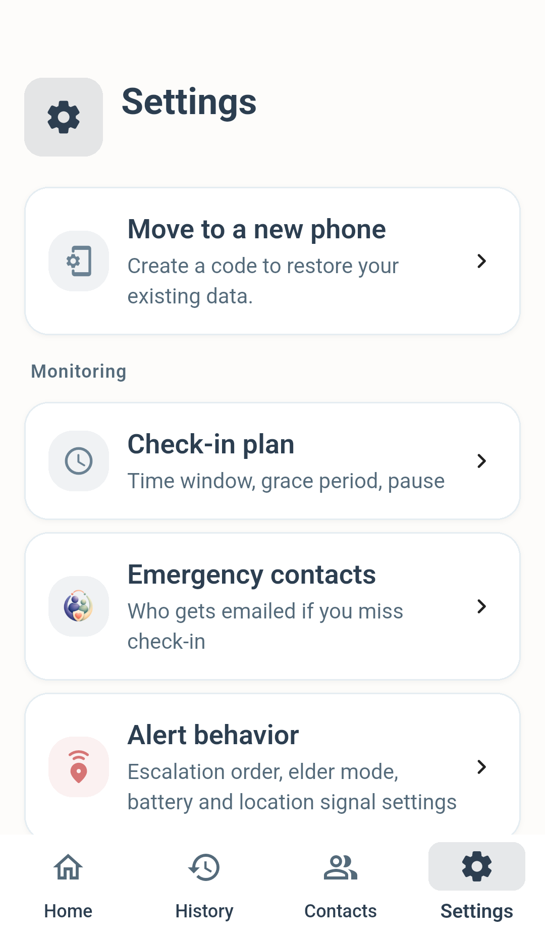 How to move your Im Alive data to a new Android phone