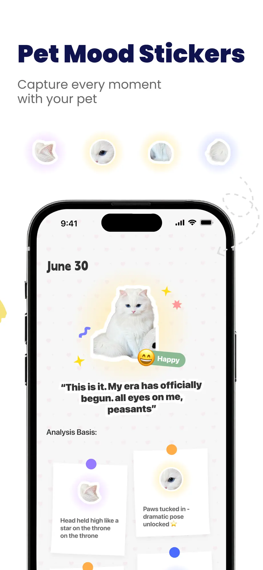 Nuzzle Pet Mood Stickers